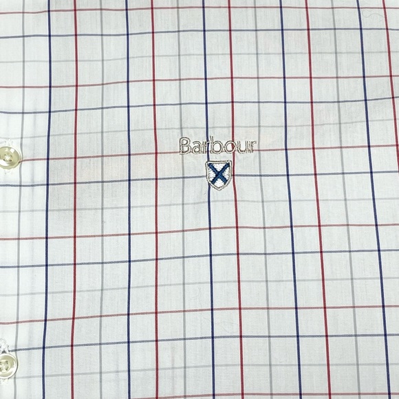 BARBOUR Men’s Collared DRESS SHIRT Reg Fit sz LARGE clean - Picture 3 of 6